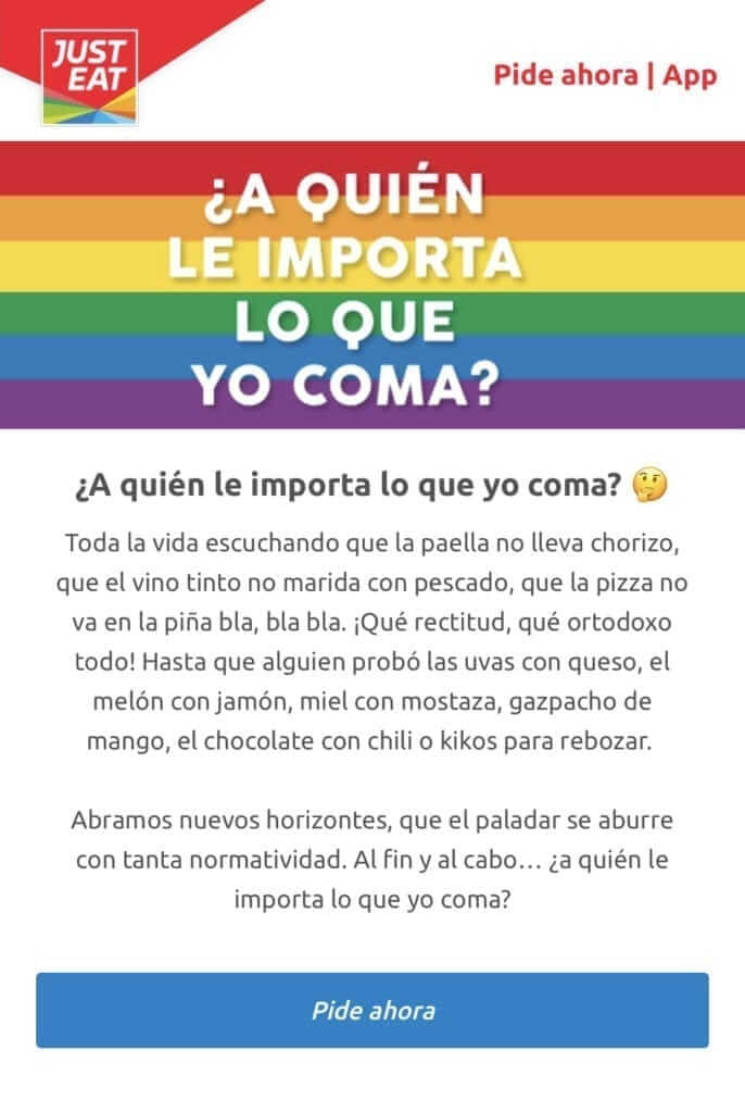 Marca de éxito en el día del orgullo, Just it