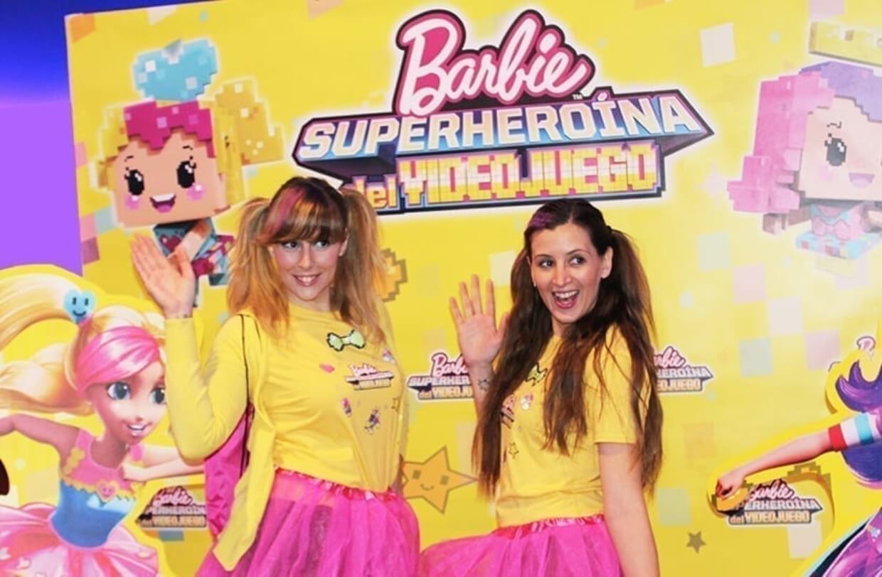 Premier Barbie Super heroína del videojuego. Brand experience y personal para eventos.