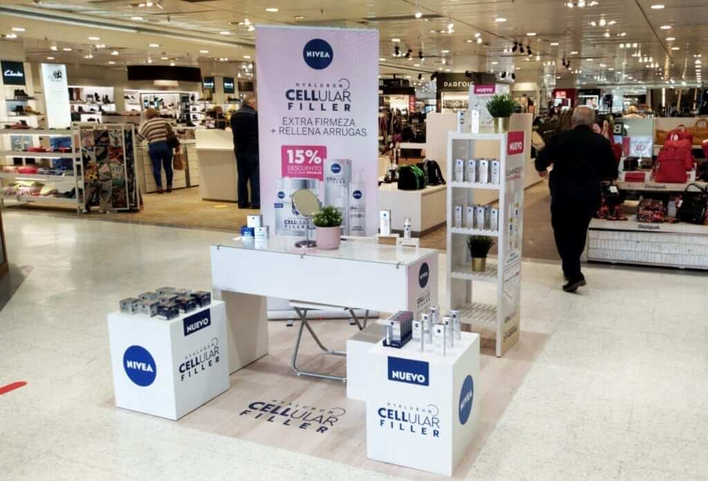 point of sale in a shopping centre