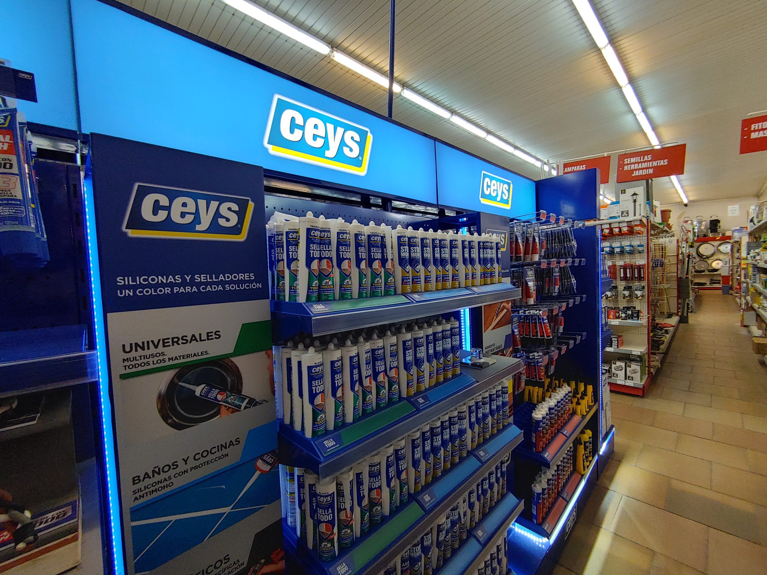 Ceys supermarket line. Actions at the point of sale
