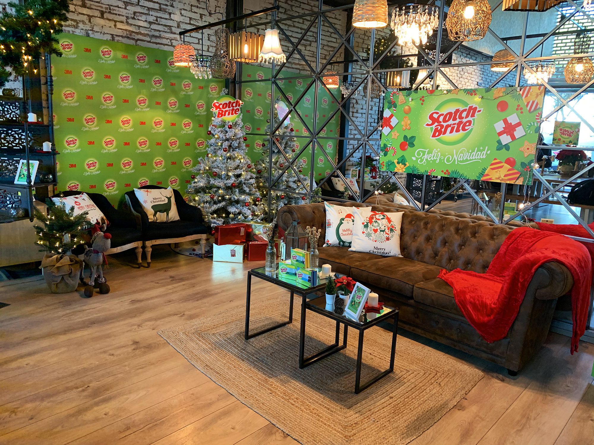 decoracion-evento-navidad-scotch-brite Decoración para eventos personalizados y espacios tematizados