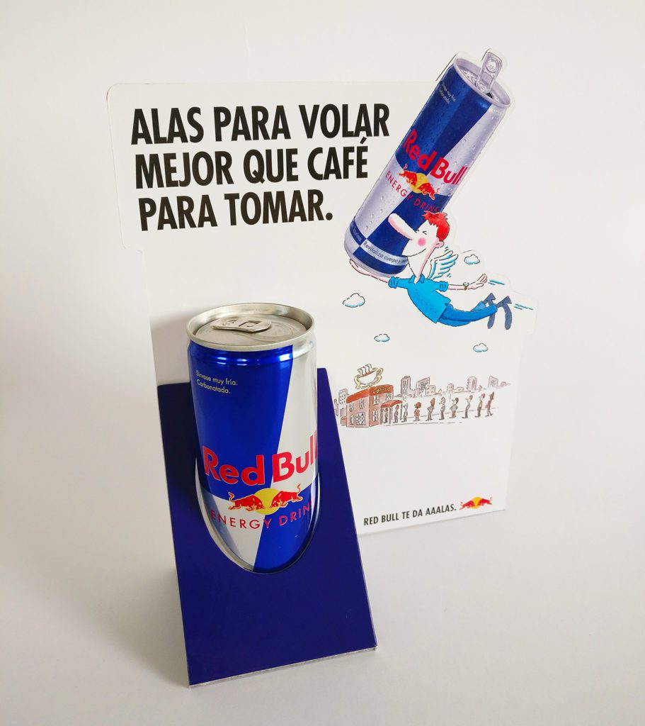 Red bull cardboard display