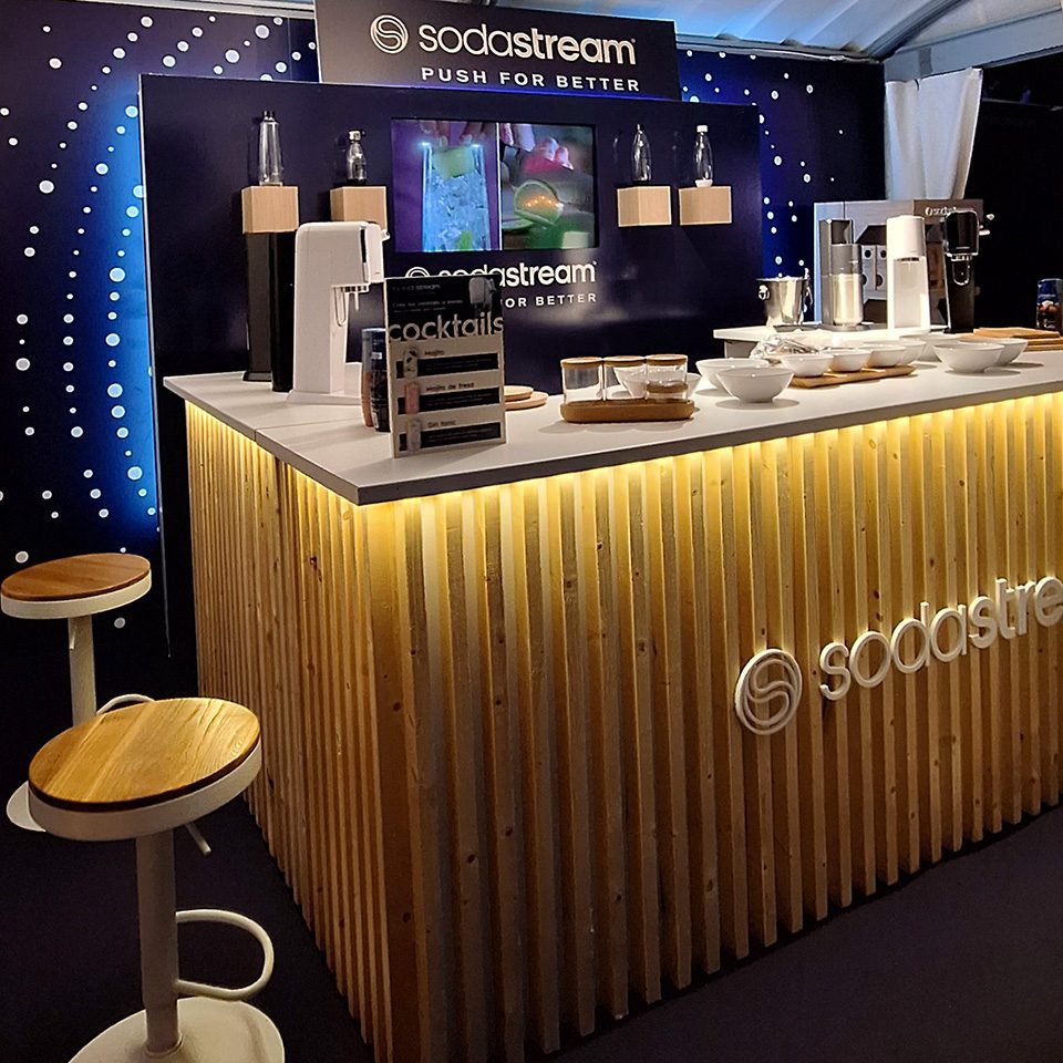 sodastream-salon-nautico-wdi-2 Vista de la barra en el stand de Sodastream